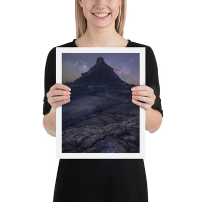Factory Butte Night Framed Matte