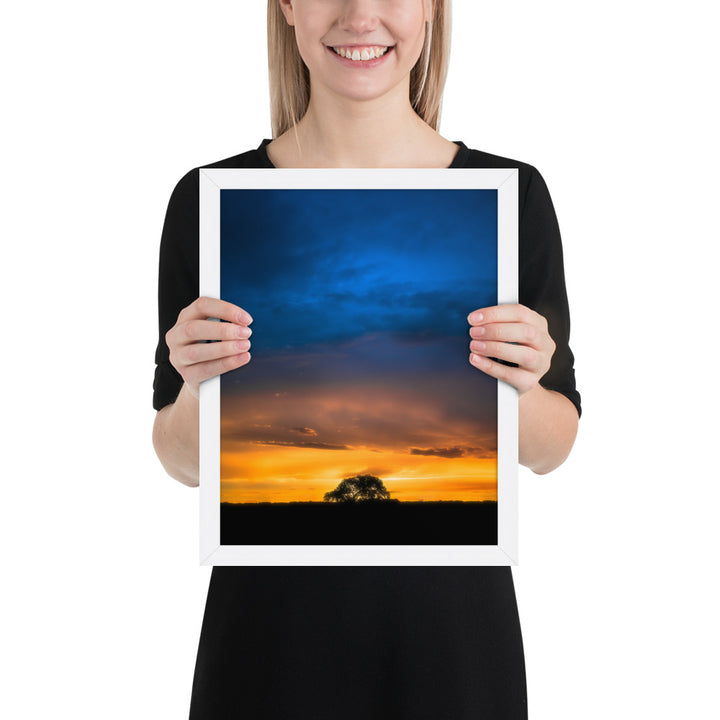 Texas Panhandle Sunset Framed Matte