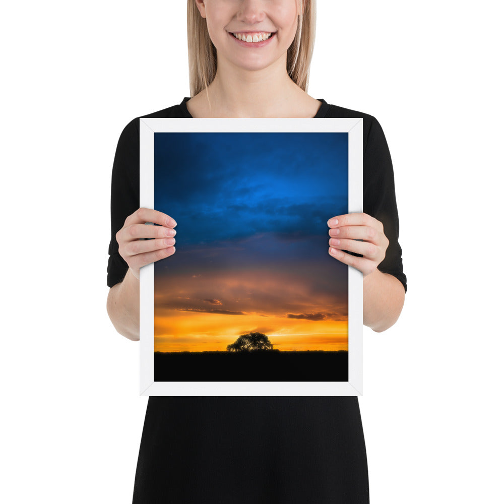 Texas Panhandle Sunset Framed Matte