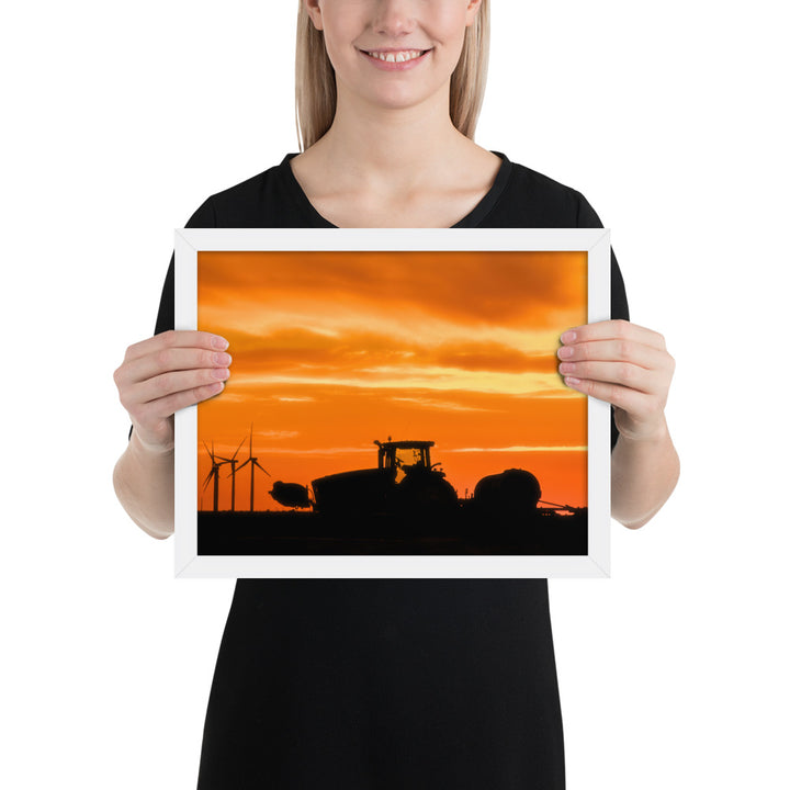 West Texas Tractor Framed Matte
