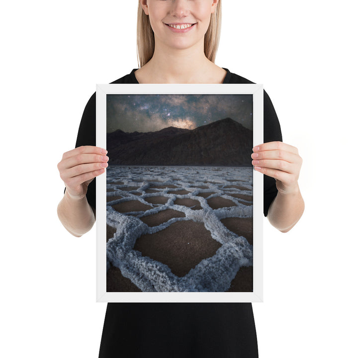 Badwater Basin Nightscape Framed Matte