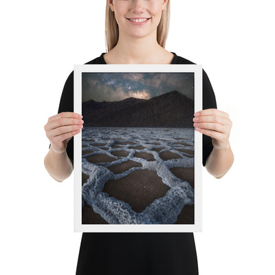 Badwater Basin Nightscape Framed Matte