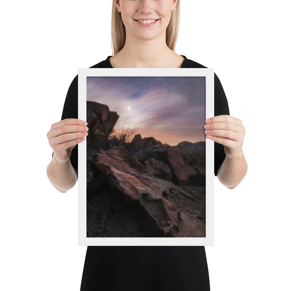 Big Bend Cloudy Twilight Framed Matte