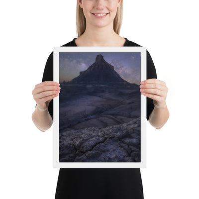 Factory Butte Night Framed Matte