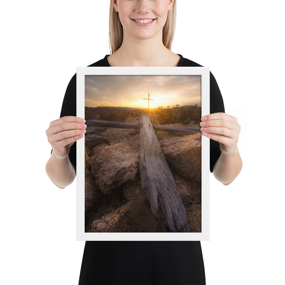 Terlingua Cemetery Sunset Framed Matte