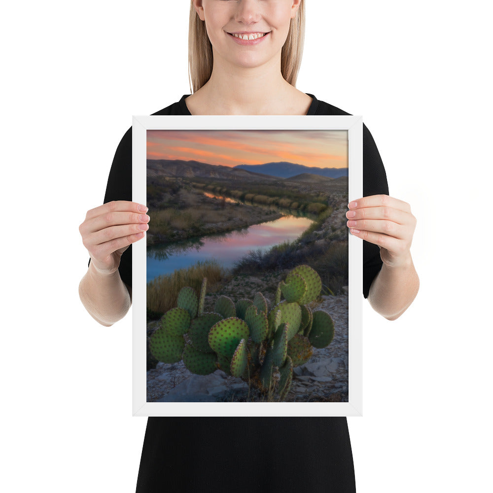Rio Grande Sunset Framed Matte