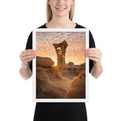Alien Throne Sunset Framed Matte