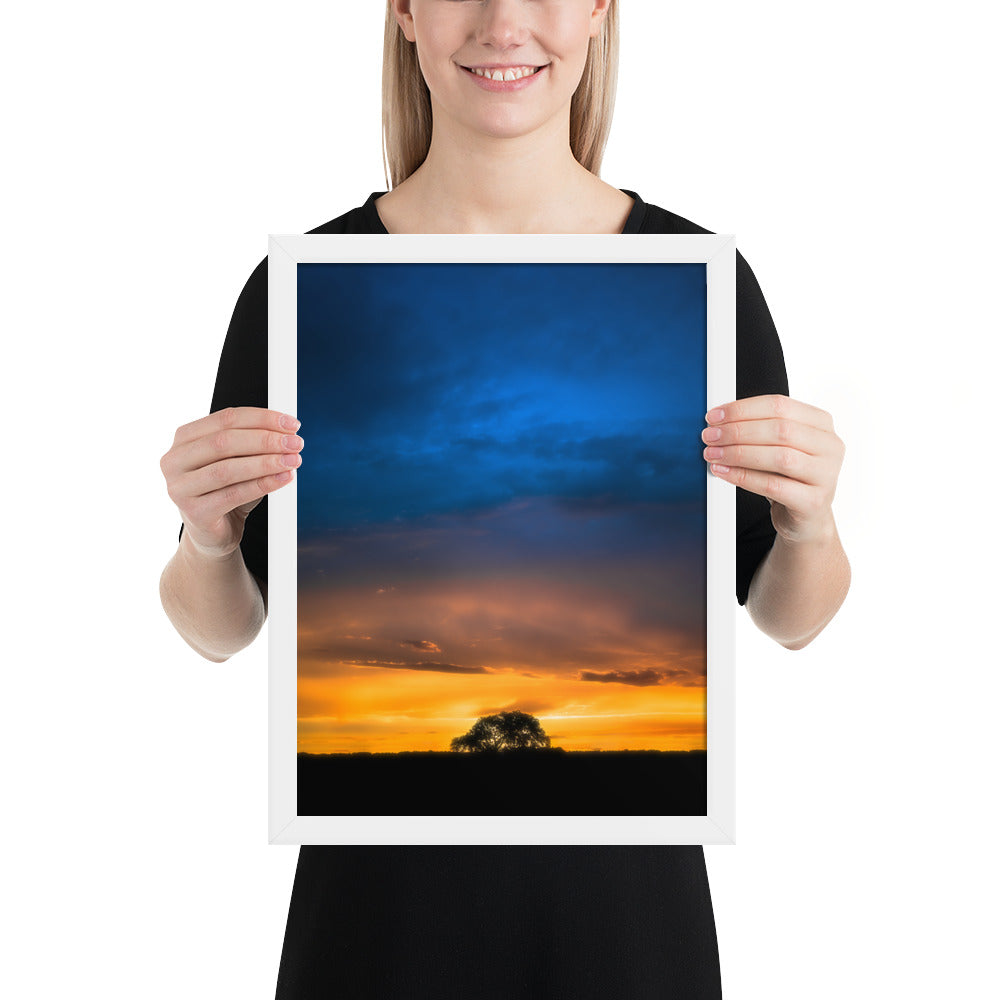 Texas Panhandle Sunset Framed Matte