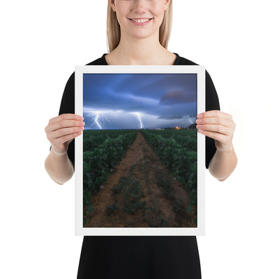 Cottonfield Lighting Storm Framed Matte