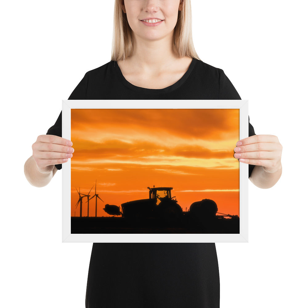 West Texas Tractor Framed Matte