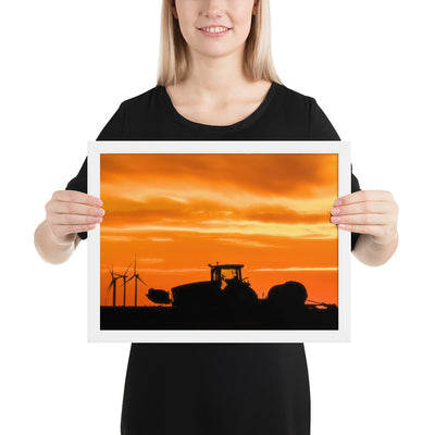 West Texas Tractor Framed Matte