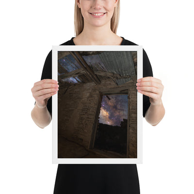 Terlingua Ruins Night Framed Matte