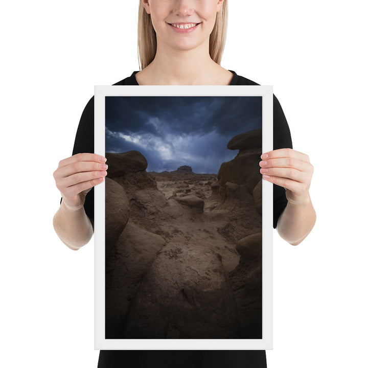 Goblin Valley Storm Framed Matte
