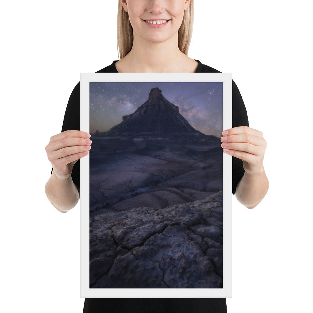 Factory Butte Night Framed Matte