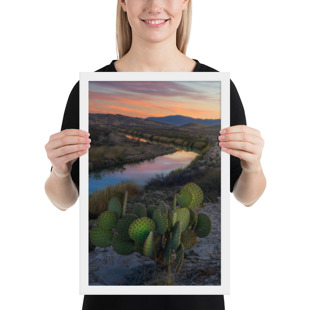 Rio Grande Sunset Framed Matte
