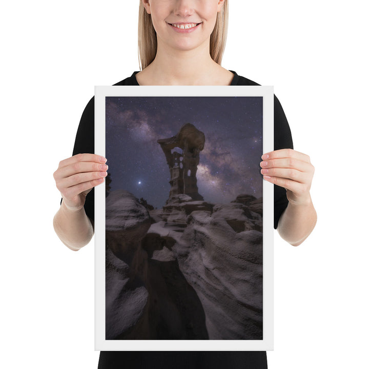 Alien Throne Night Framed Matte