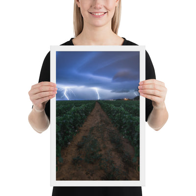 Cottonfield Lighting Storm Framed Matte