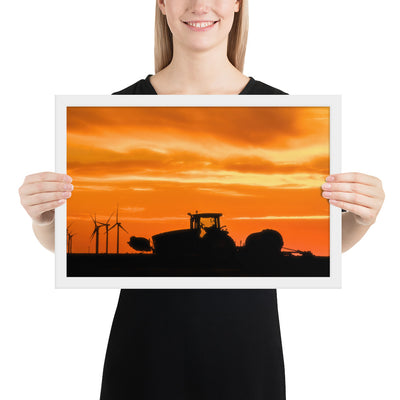 West Texas Tractor Framed Matte