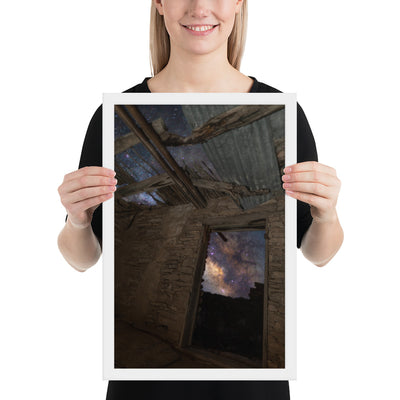 Terlingua Ruins Night Framed Matte