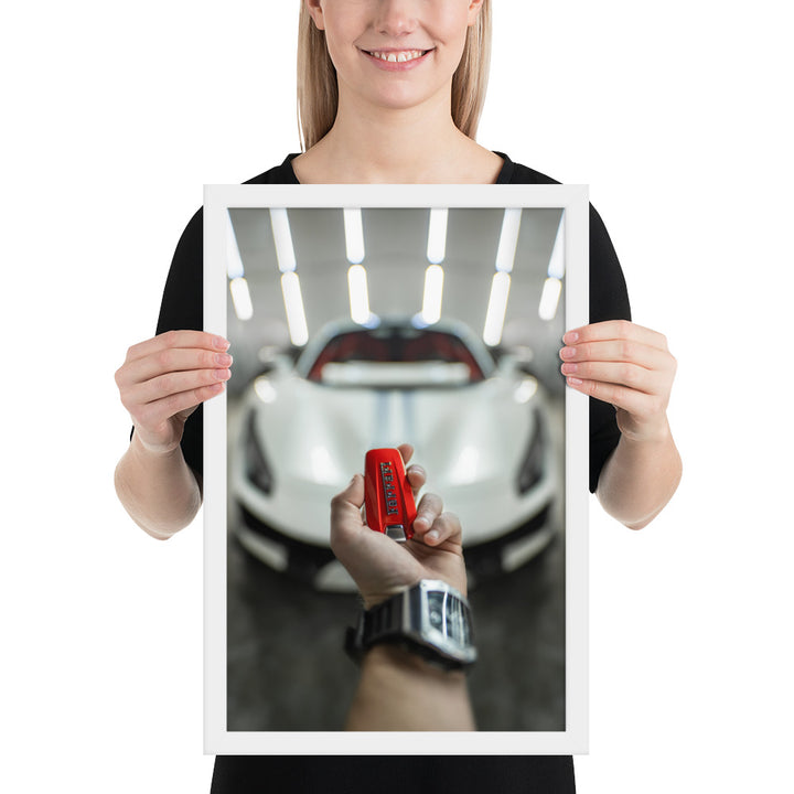 Ferrari 488 Pista Key Framed Matte