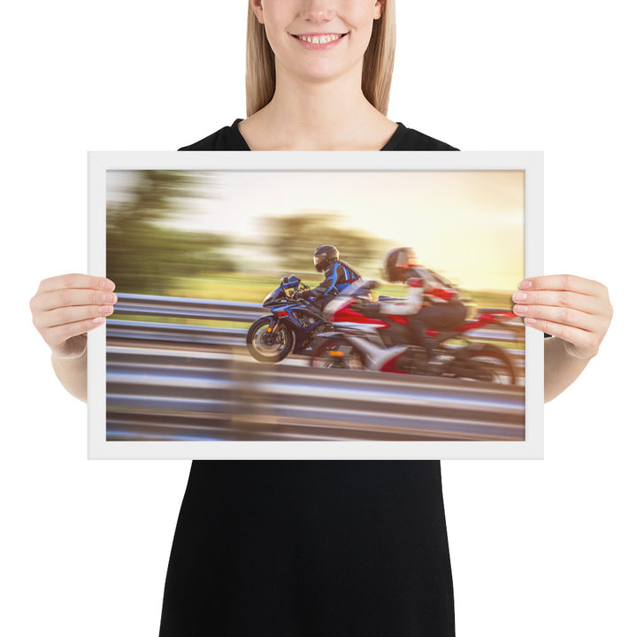 GSXR Drag Race Framed Matte
