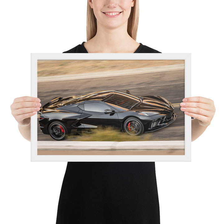 C8 Corvette Race Framed Matte