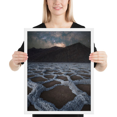 Badwater Basin Nightscape Framed Matte