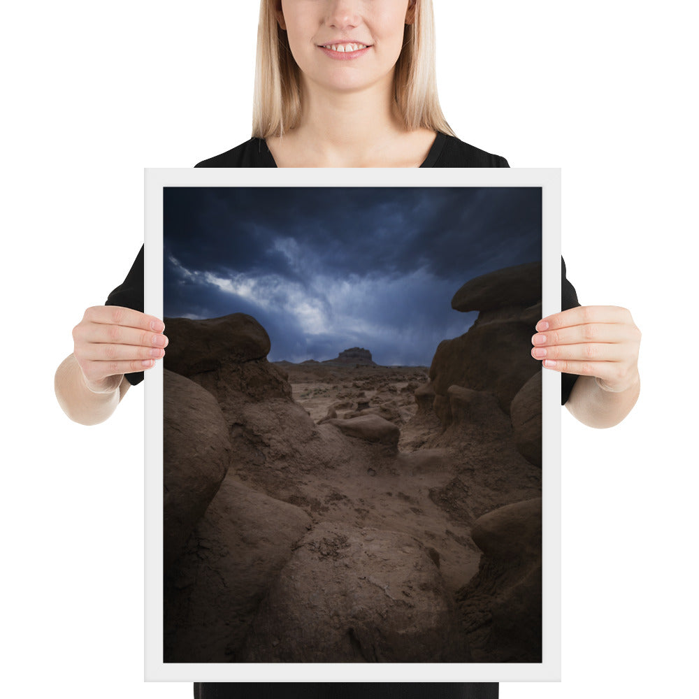 Goblin Valley Storm Framed Matte