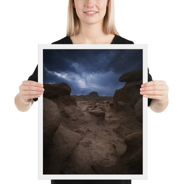 Goblin Valley Storm Framed Matte