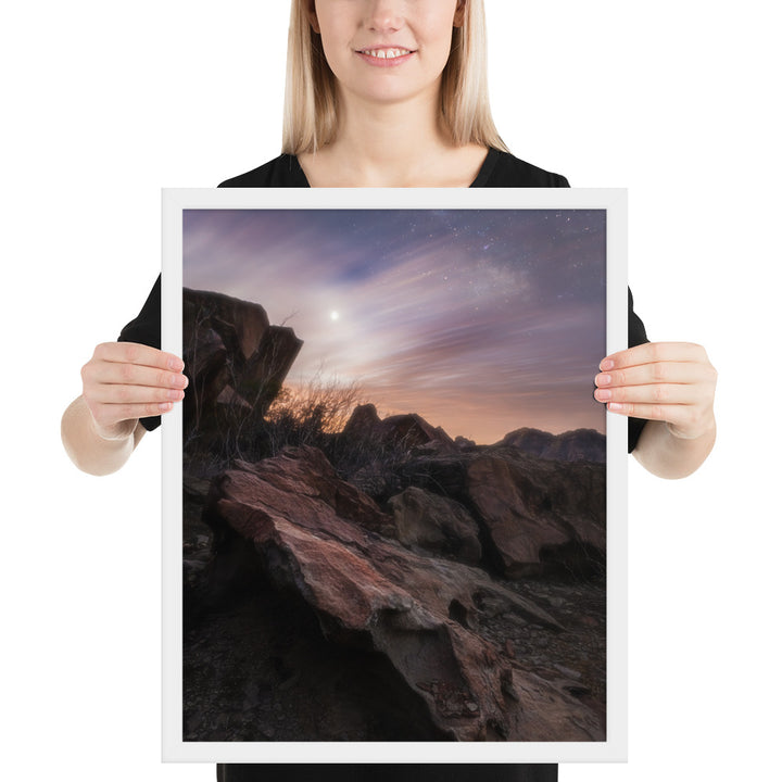 Big Bend Cloudy Twilight Framed Matte