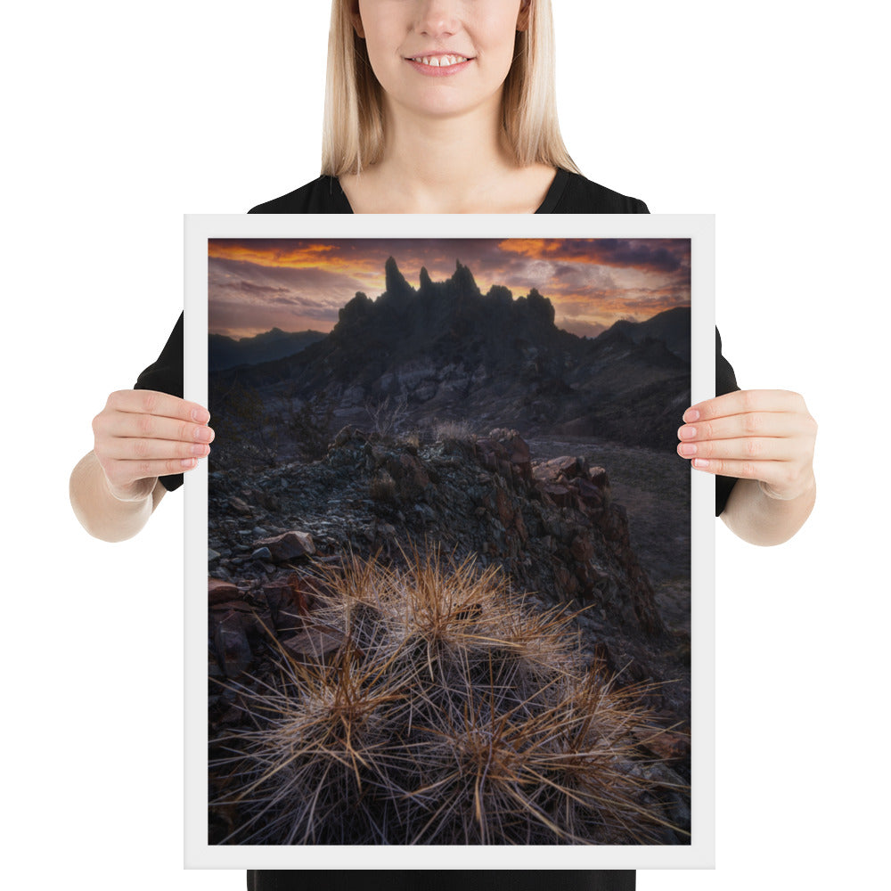 Mule Ears Sunrise Framed Matte
