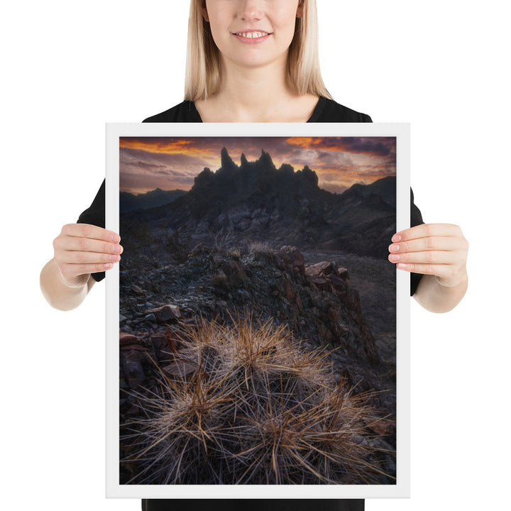 Mule Ears Sunrise Framed Matte