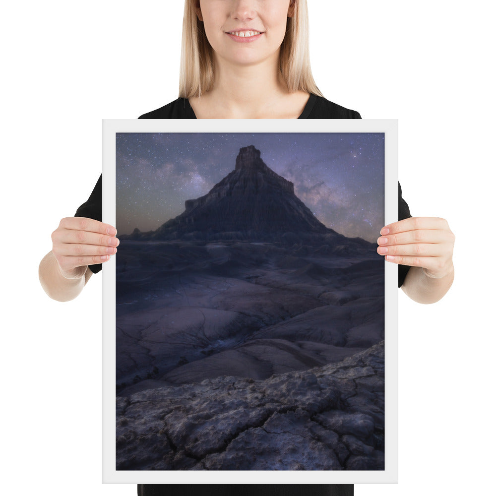 Factory Butte Night Framed Matte
