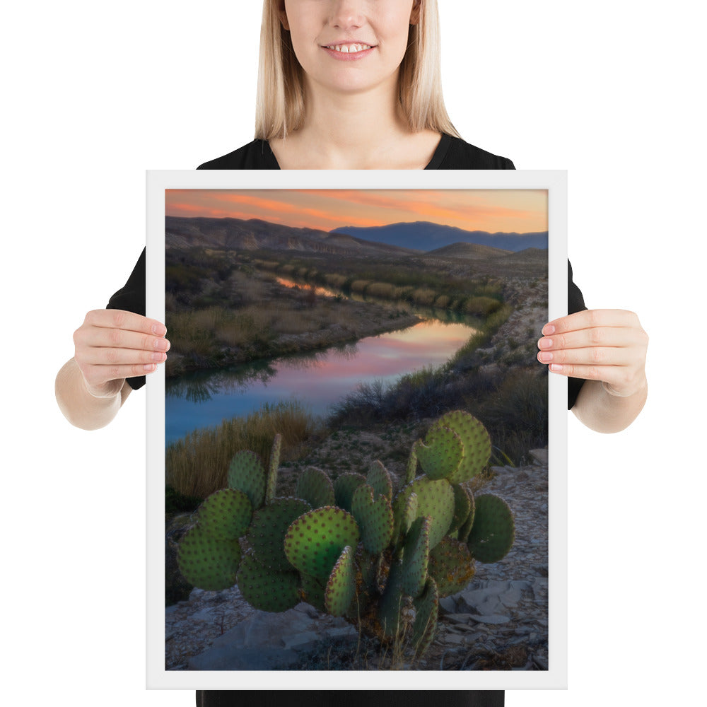 Rio Grande Sunset Framed Matte
