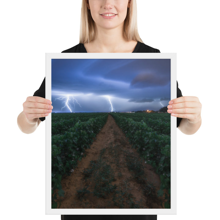 Cottonfield Lighting Storm Framed Matte