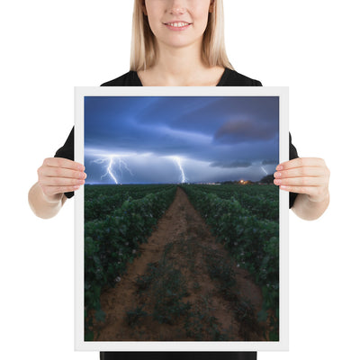 Cottonfield Lighting Storm Framed Matte