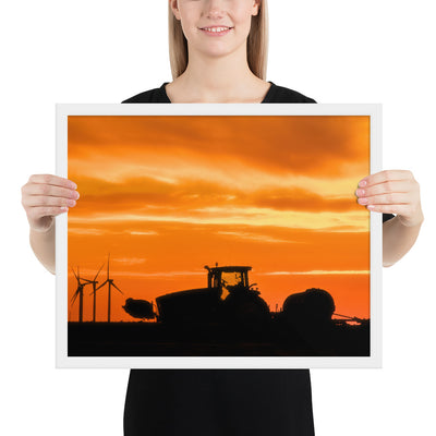 West Texas Tractor Framed Matte