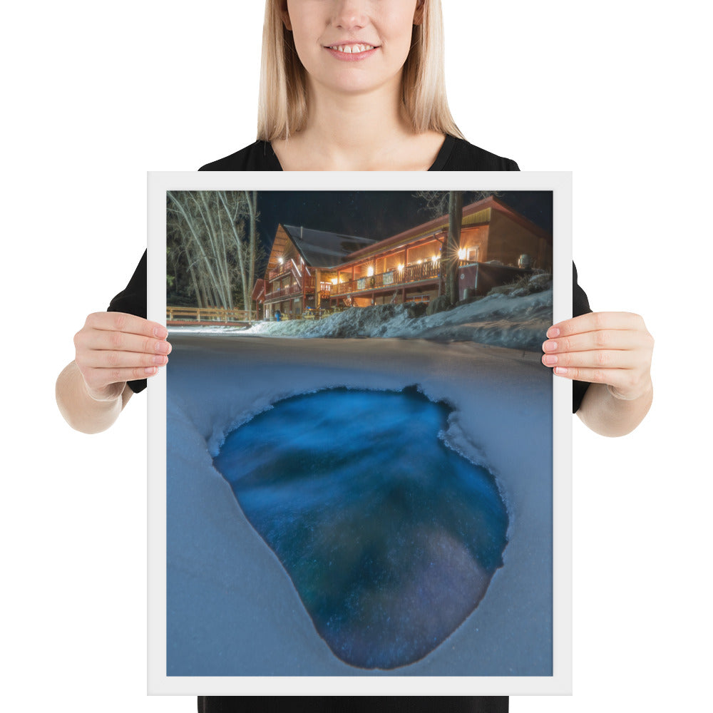 Sipapu Lodge Night Framed Matte
