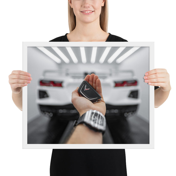 C8 Corvette Key Framed Matte
