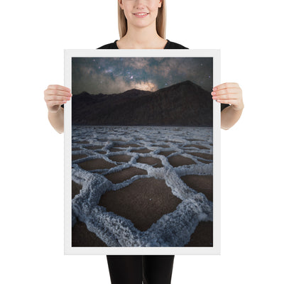 Badwater Basin Nightscape Framed Matte