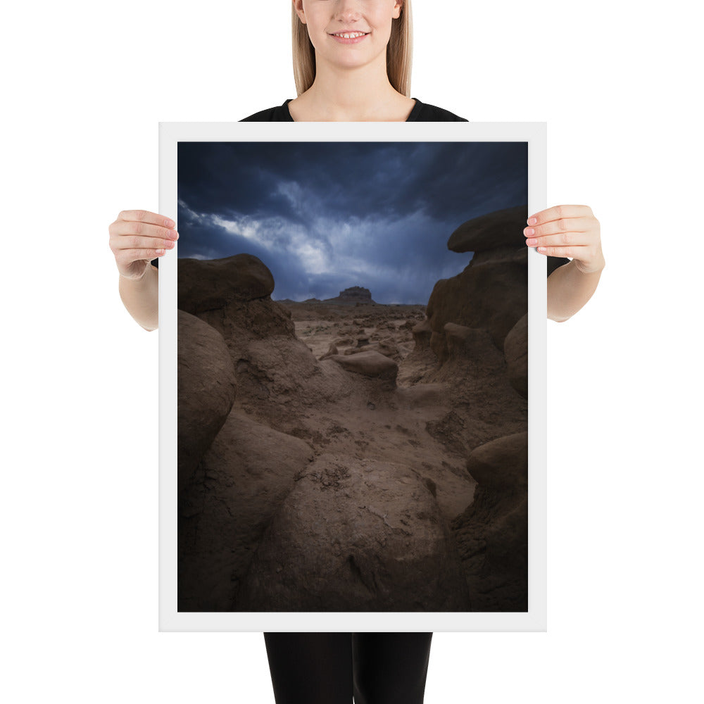 Goblin Valley Storm Framed Matte