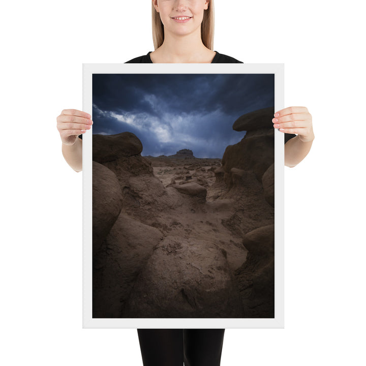 Goblin Valley Storm Framed Matte