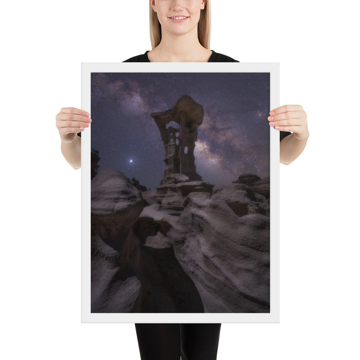 Alien Throne Night Framed Matte
