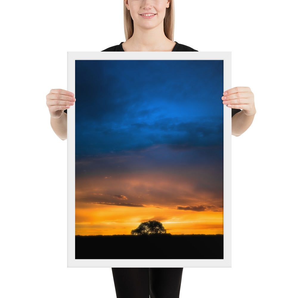 Texas Panhandle Sunset Framed Matte