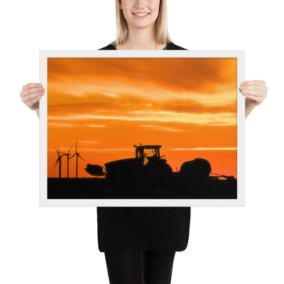 West Texas Tractor Framed Matte