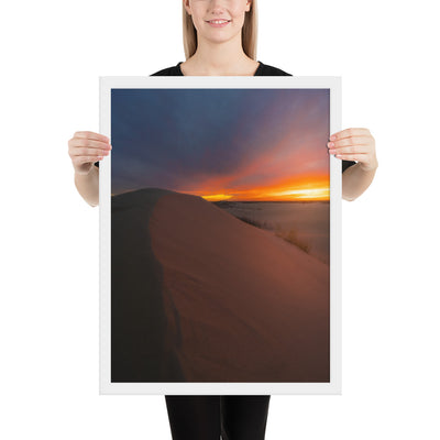 Monahans Sandhills Sunset Framed Matte