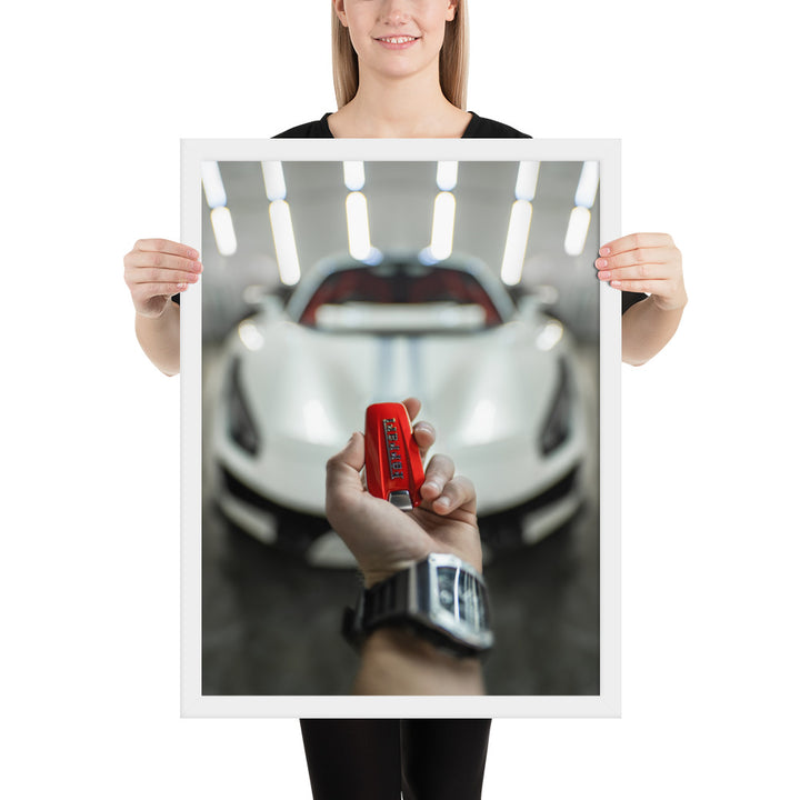 Ferrari 488 Pista Key Framed Matte