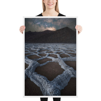 Badwater Basin Nightscape Framed Matte