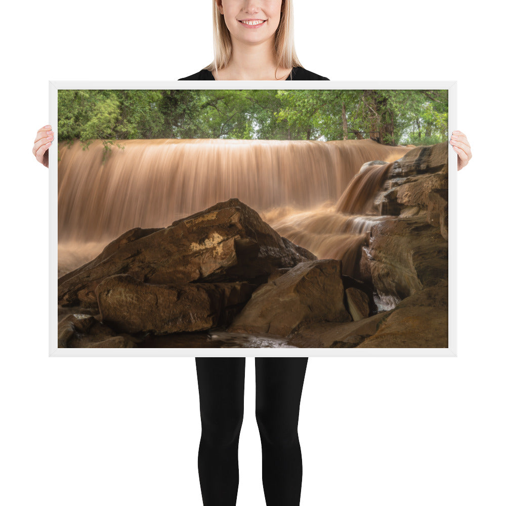 Silver Falls Overflowing Framed Matte
