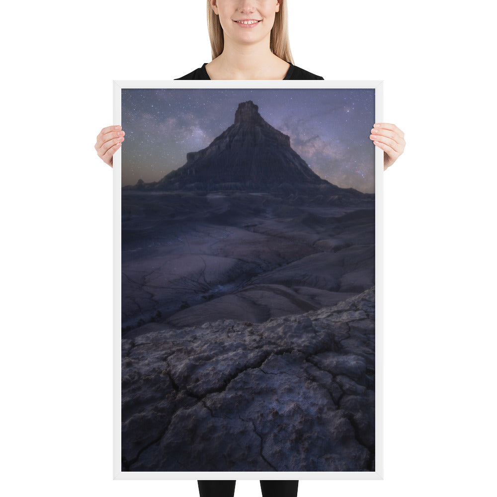 Factory Butte Night Framed Matte